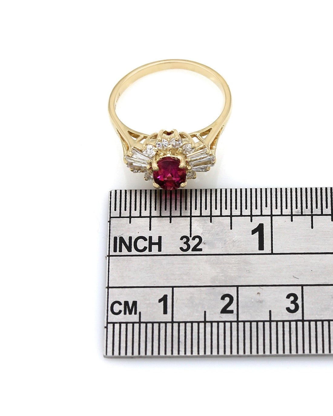 Pink Tourmaline and Diamond Ring in Gold