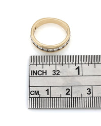 Channel Set Diamond Band in Gold