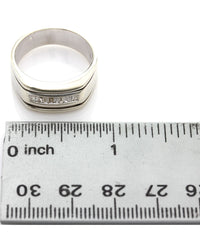 Gentlemans Baguette Diamond Rectangular Top Ring