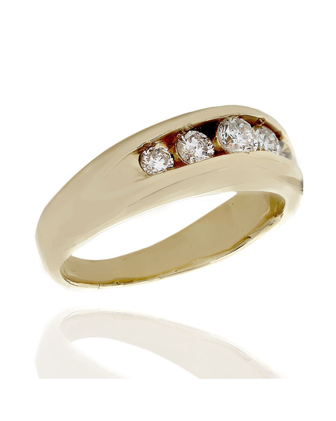 Gentlemans 5 Stone Diamond Ring