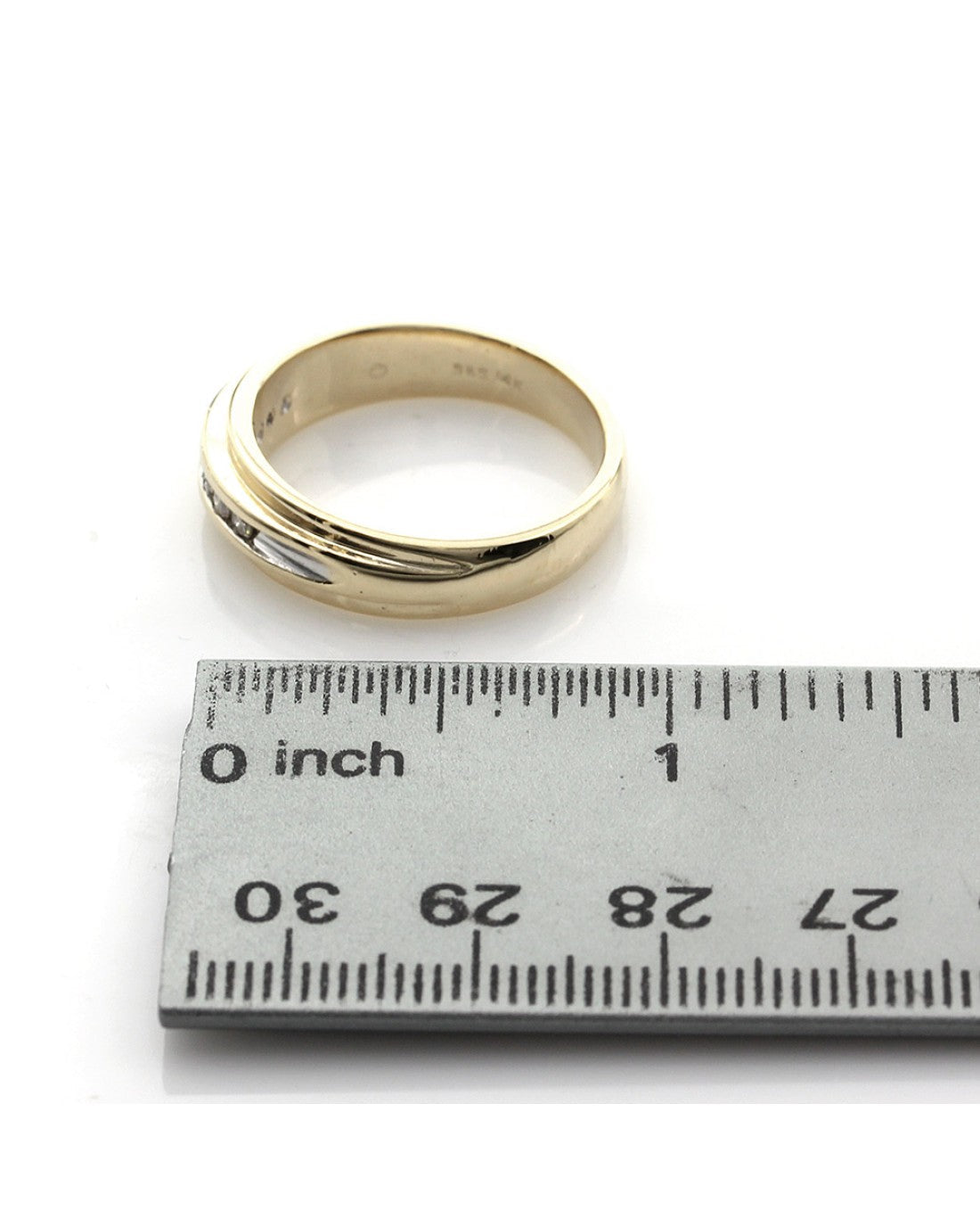 Gentlemans Channel Set Diamond Ring