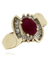 Ruby and Diamond Fashion Ring