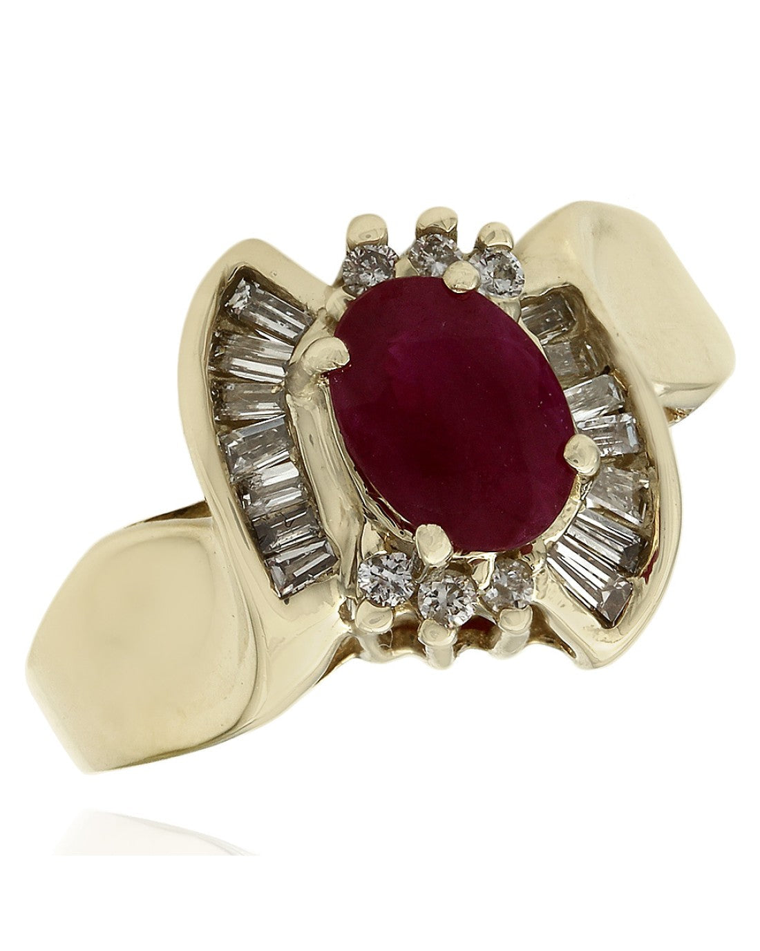 Ruby and Diamond Fashion Ring