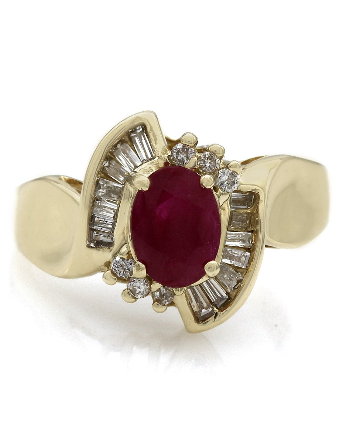 Ruby and Diamond Fashion Ring