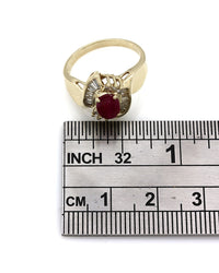 Ruby and Diamond Fashion Ring