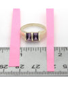 Faceted Amethyst Cabochon Ring
