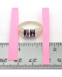 Faceted Amethyst Cabochon Ring