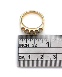 Five Stone Diamond Ring in Yellow Gold