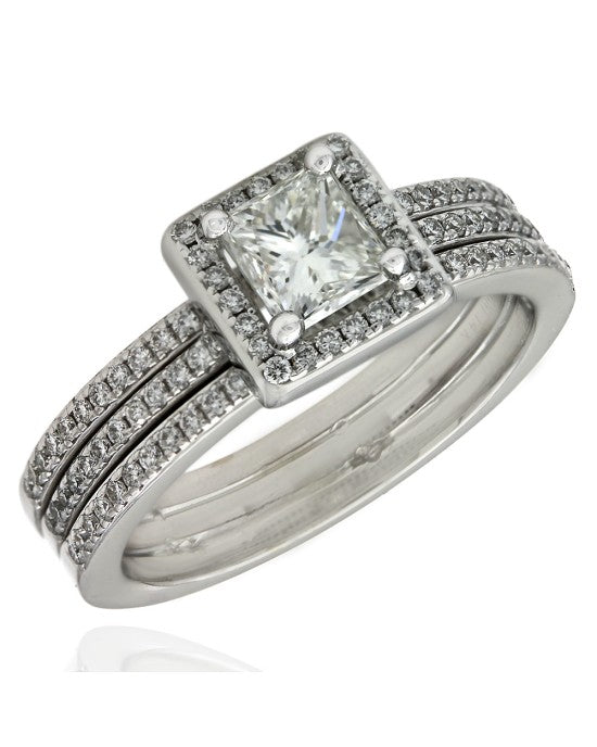 Princess Cut Diamond Solitaire Engagement Ring