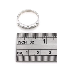 Single Row Diamond Ring in Gold
