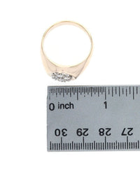 Gentleman's Oval Top Diamond Ring