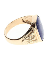 Gentlemans Lapis Tapered Ring
