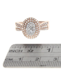 Diamond Pave Double Halo Ring