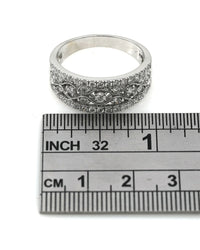 Diamond Cut Out Band Ring