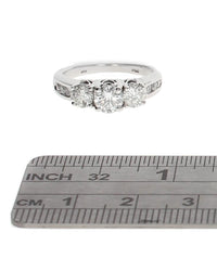 Past Present Future Diamond Ring in Gold