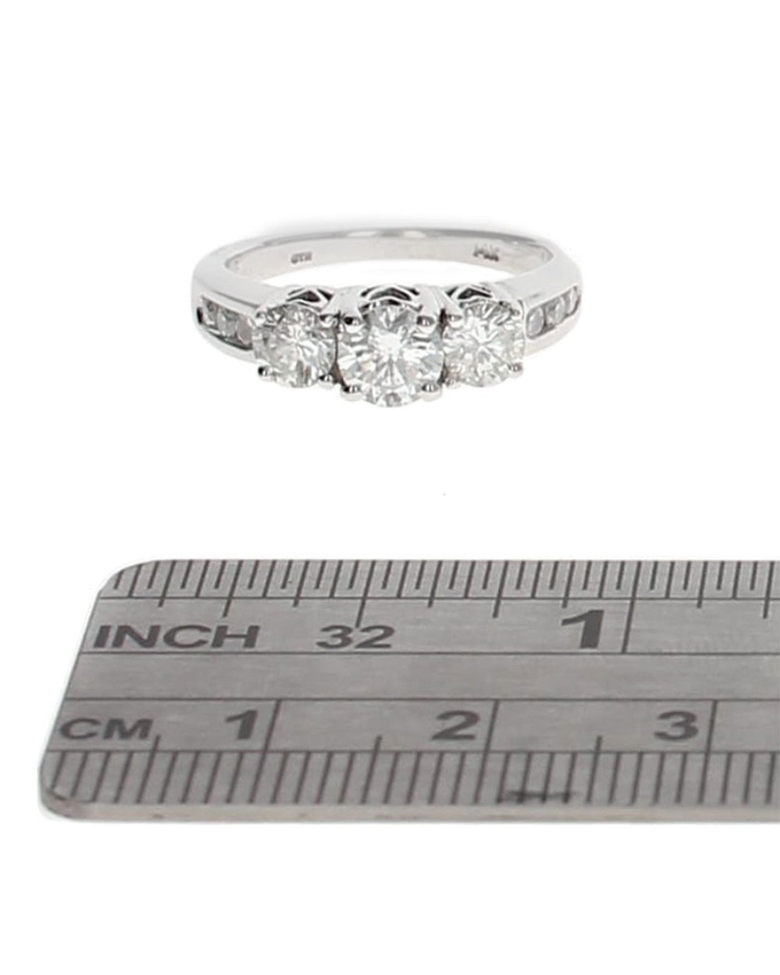 Past Present Future Diamond Ring in Gold