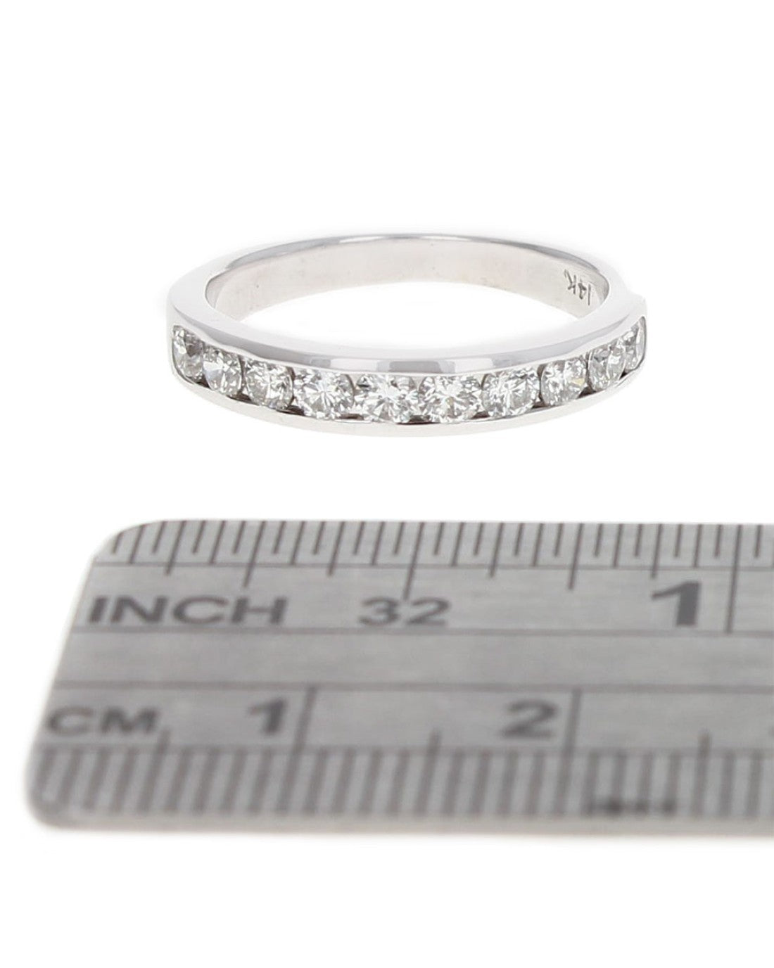 Channel Set Diamond Band Ring