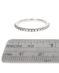 Single Row Diamond Band Ring