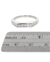 Princess Diamond Guard Band Ring