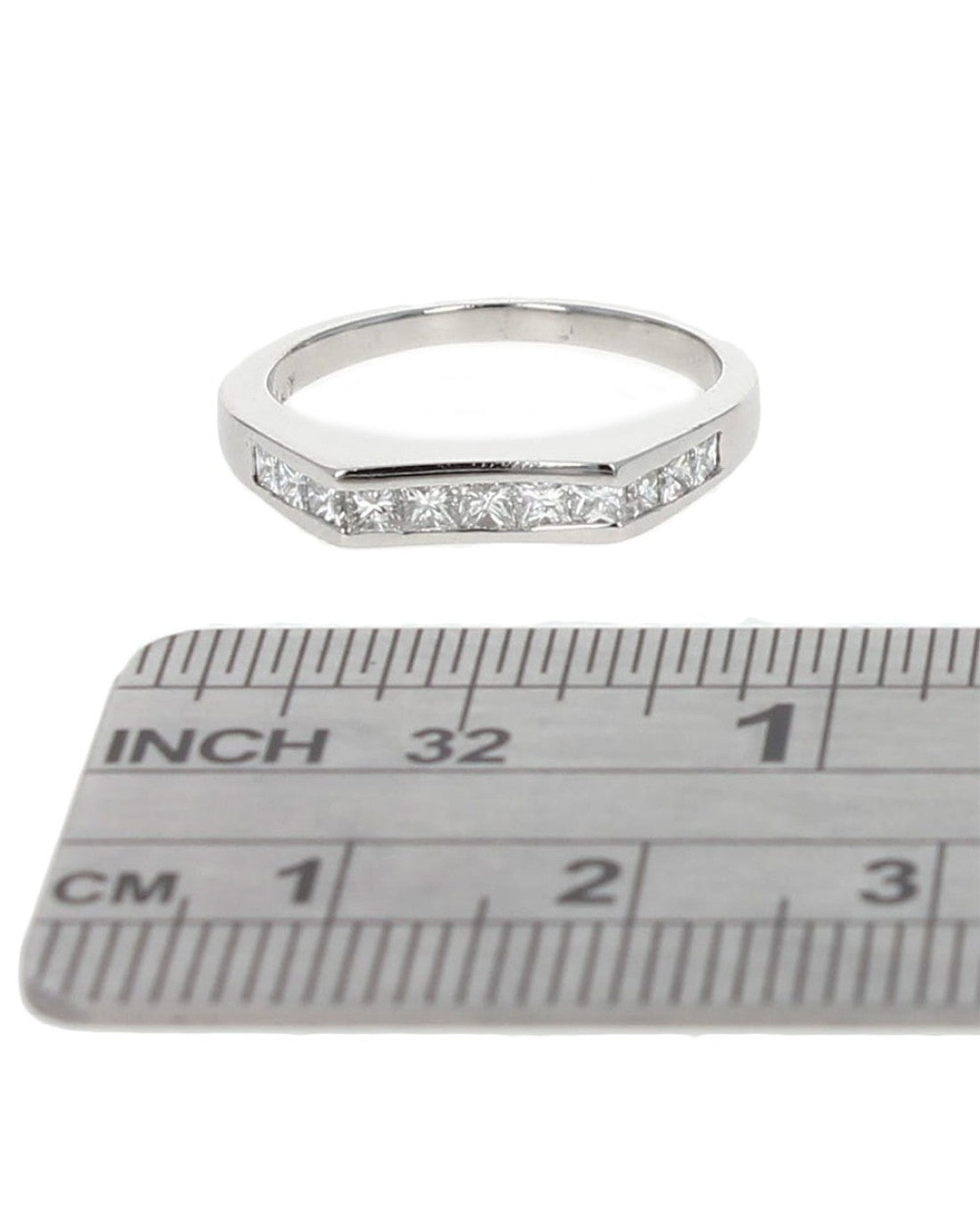 Princess Diamond Guard Band Ring