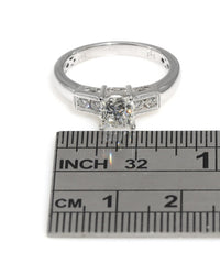 1.15ct Princess Cut Diamond Solitaire Engagement Ring