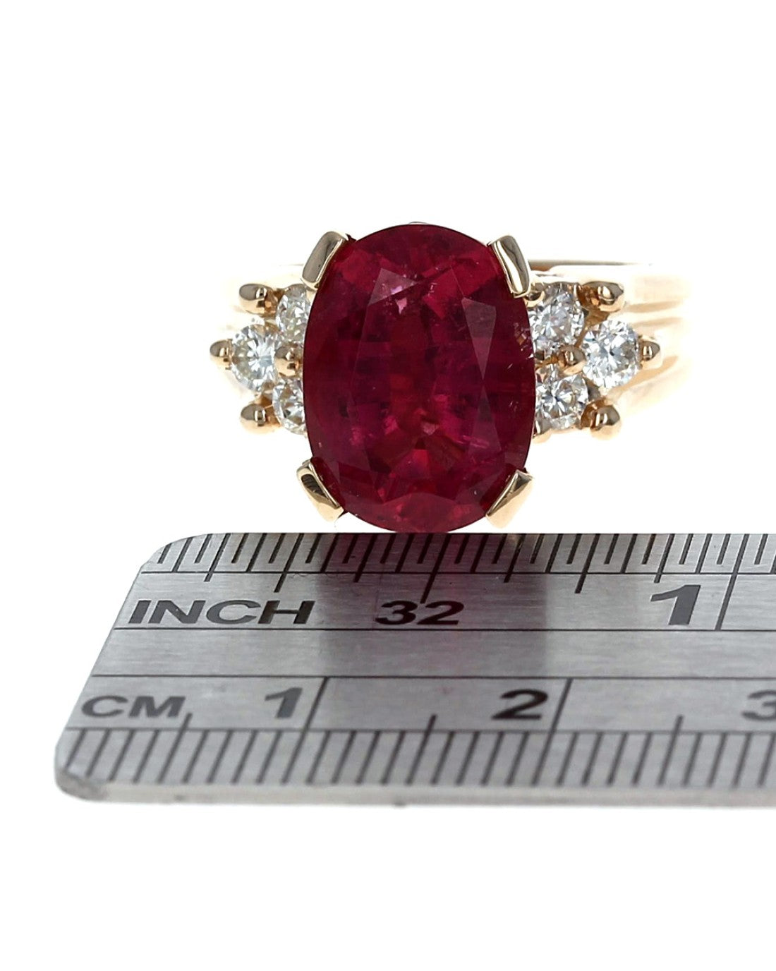 Pink Tourmaline and Diamond Ring