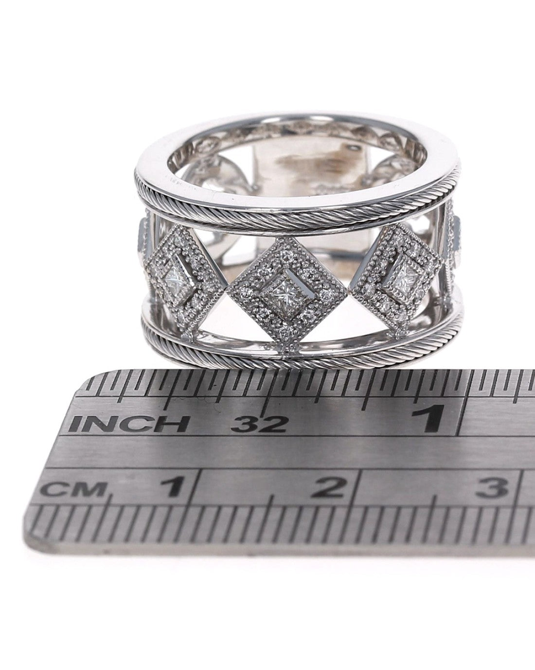 Charriol Diamond Station Band Ring