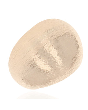 Brushed Dome Ring in Gold