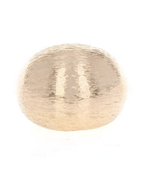 Brushed Dome Ring in Gold