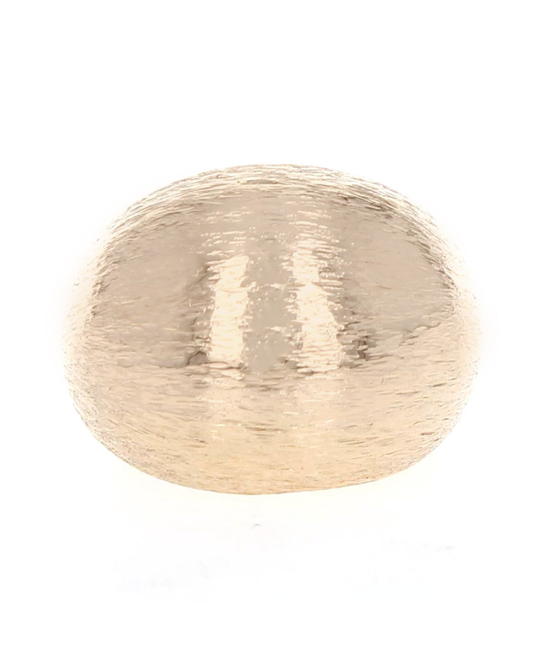 Brushed Dome Ring in Gold