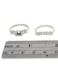 Diamond Semi Mount and Guard Ring Set