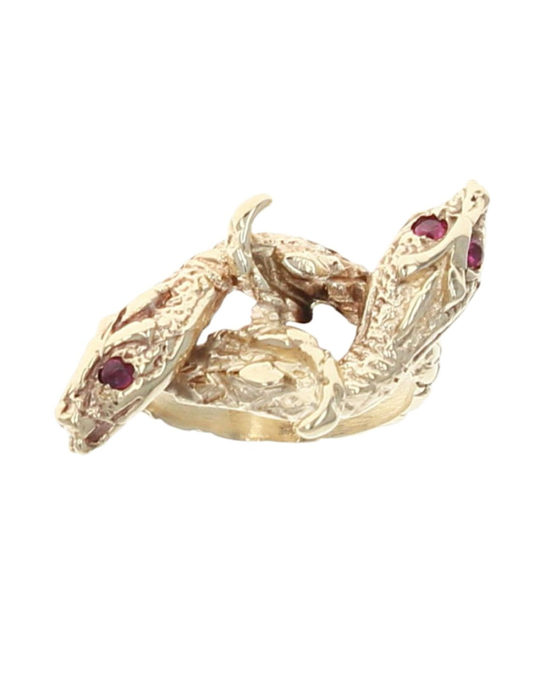 Two Head Snake Crossover Ring