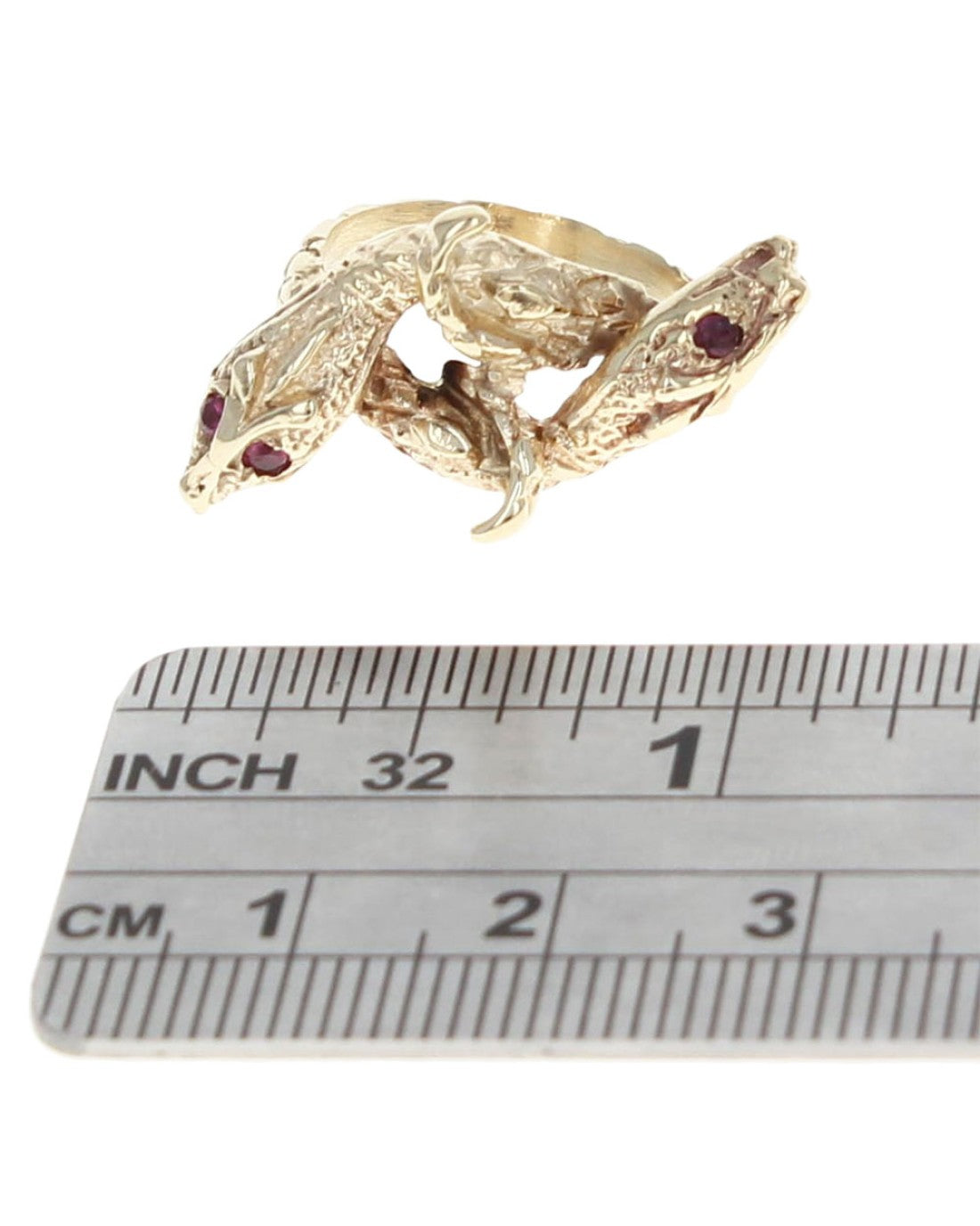 Two Head Snake Crossover Ring