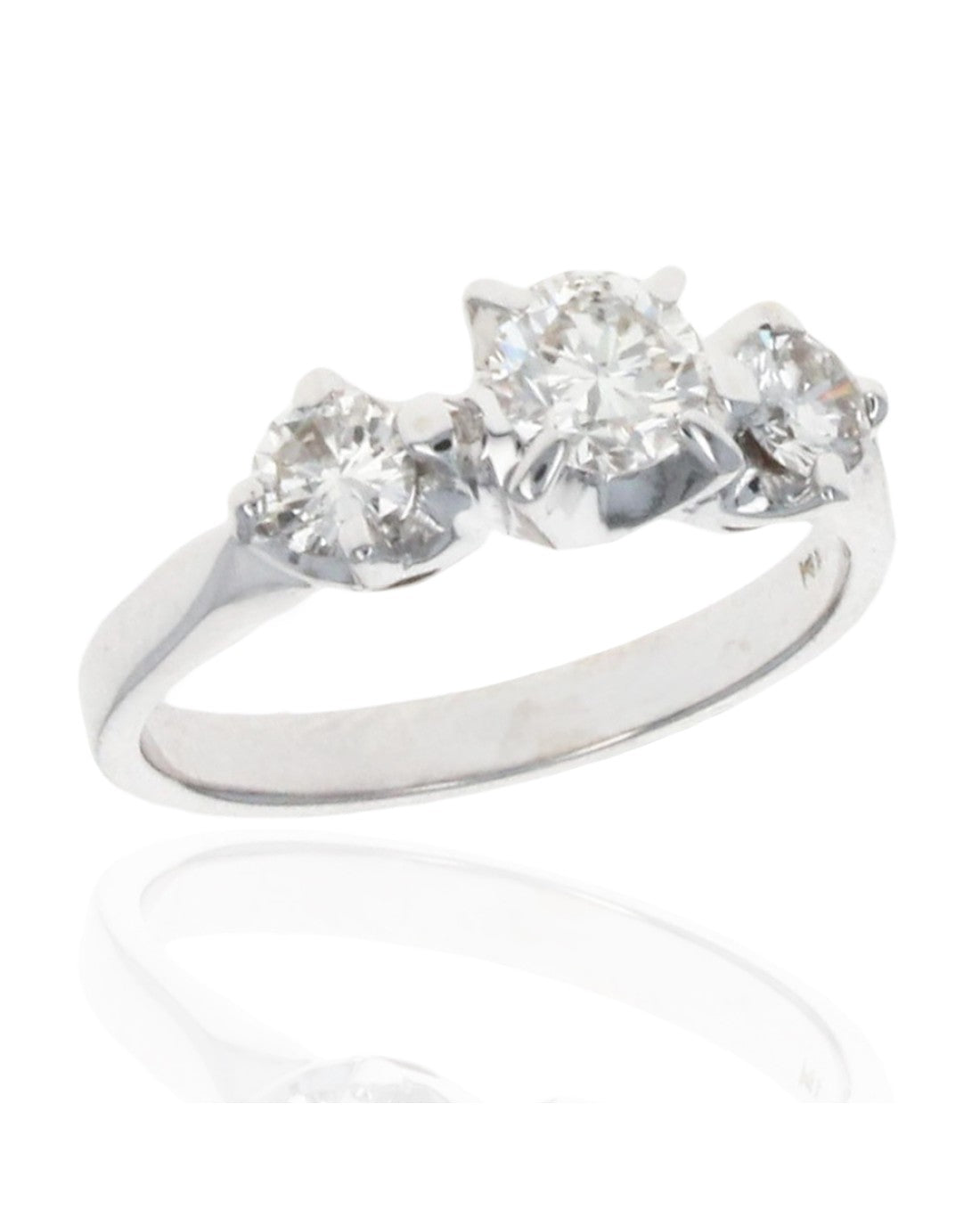 3 Stone Diamond Engagement Ring