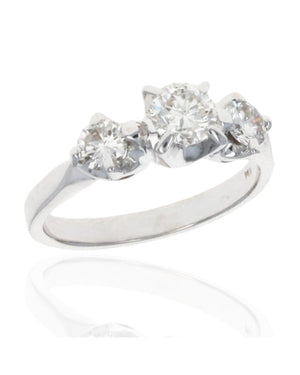 3 Stone Diamond Engagement Ring