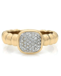 John Hardy Classic Chain Diamond Pave Ring