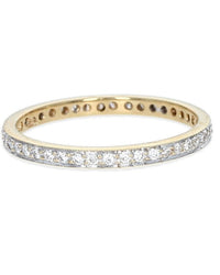 Diamond Eternity Thin Band in Gold