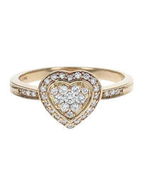 Diamond Pave Heart Ring