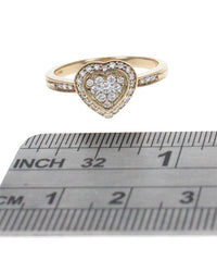 Diamond Pave Heart Ring