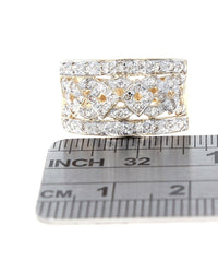 Diamond Cut Out Tapered Band