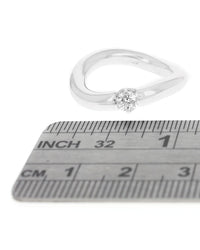 Diamond Solitaire Modernist Band