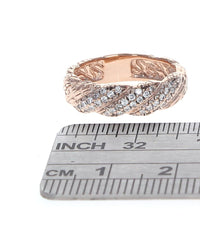 John Hardy Diamond Twisted Band