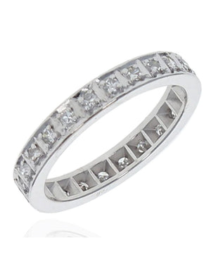 Round Diamond Eternity Band