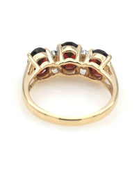 Garnet and Diamond Accent Ring