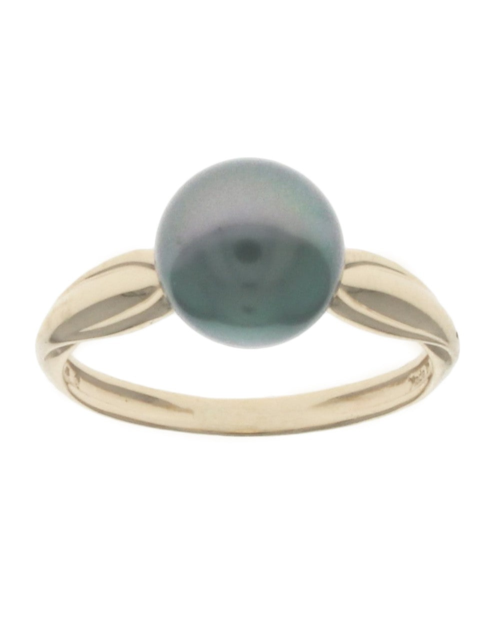 Tahitian Black Pearl Solitaire Ring