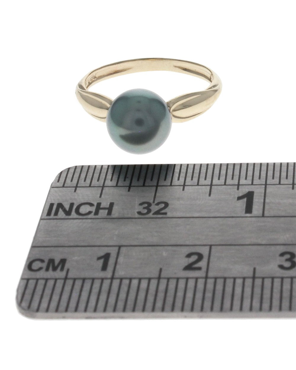 Tahitian Black Pearl Solitaire Ring