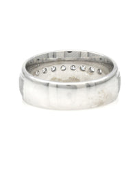 Gentlemans Diamond Milgrain Accent Band