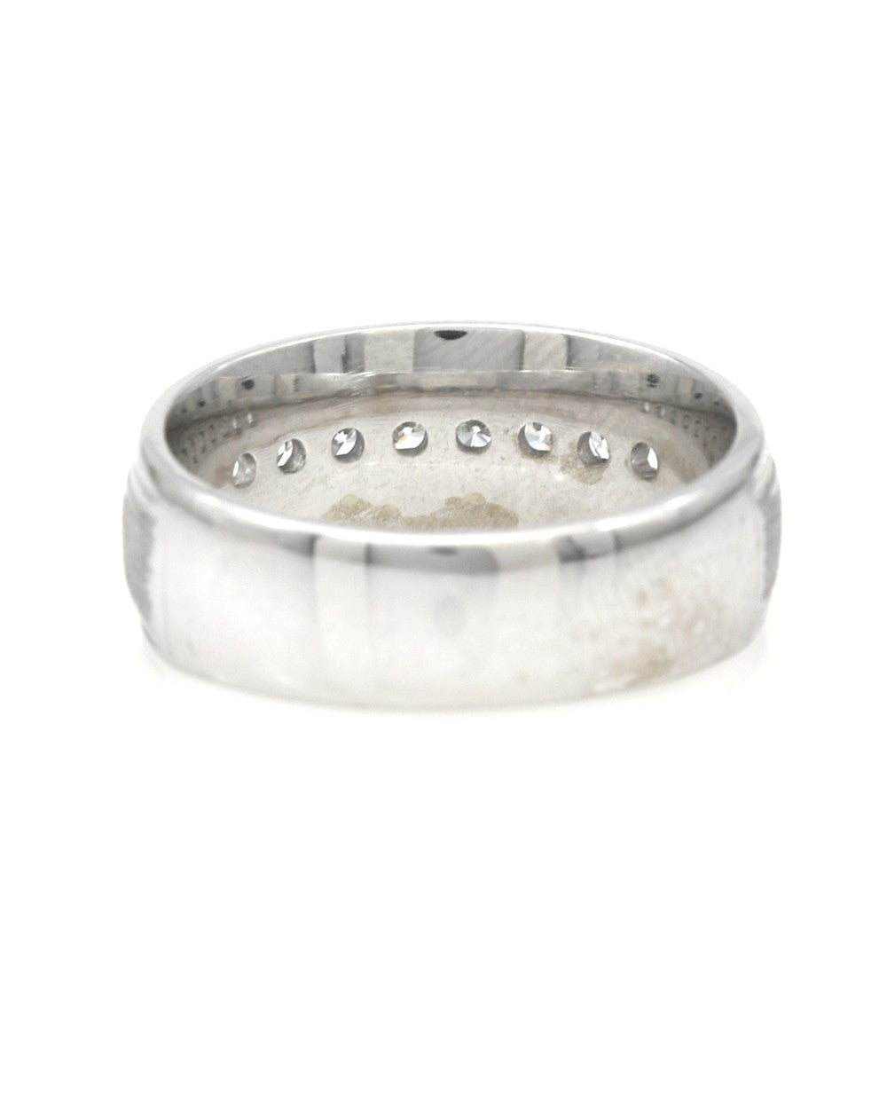 Gentlemans Diamond Milgrain Accent Band