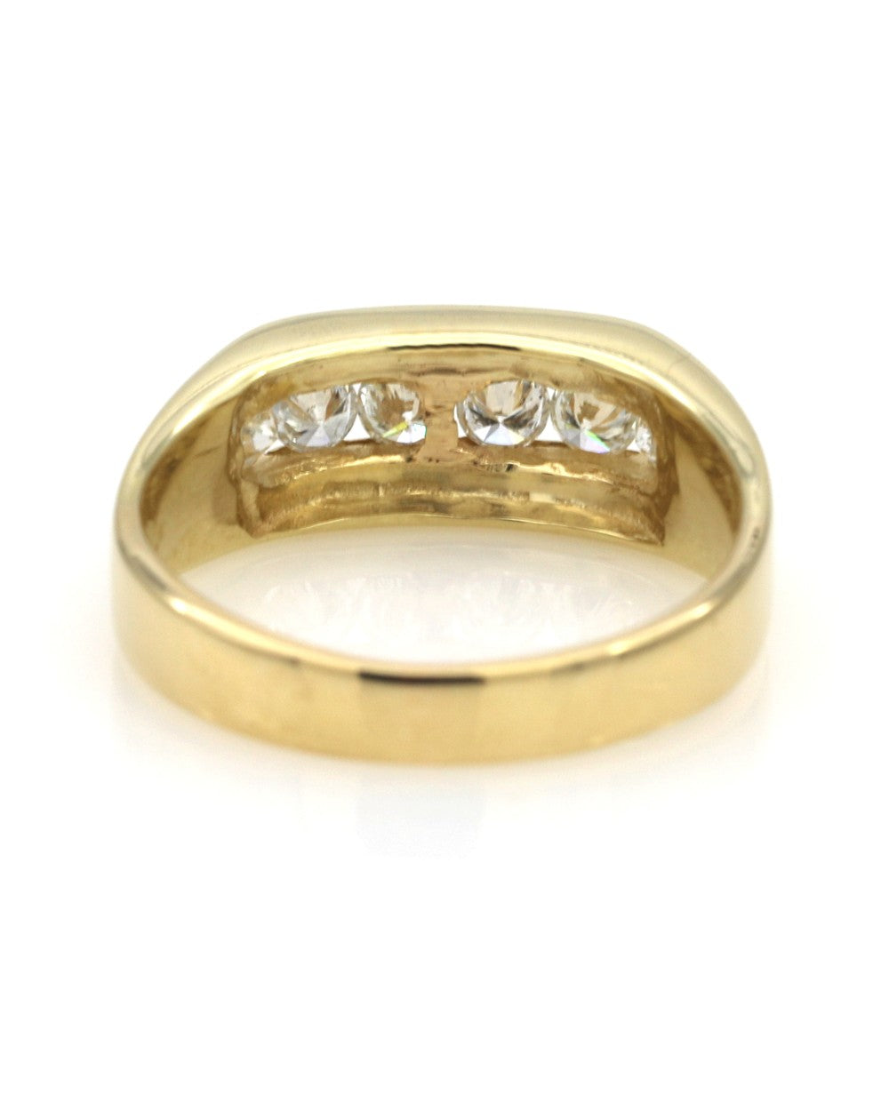 Gentlemans Channel Set Diamond Ring