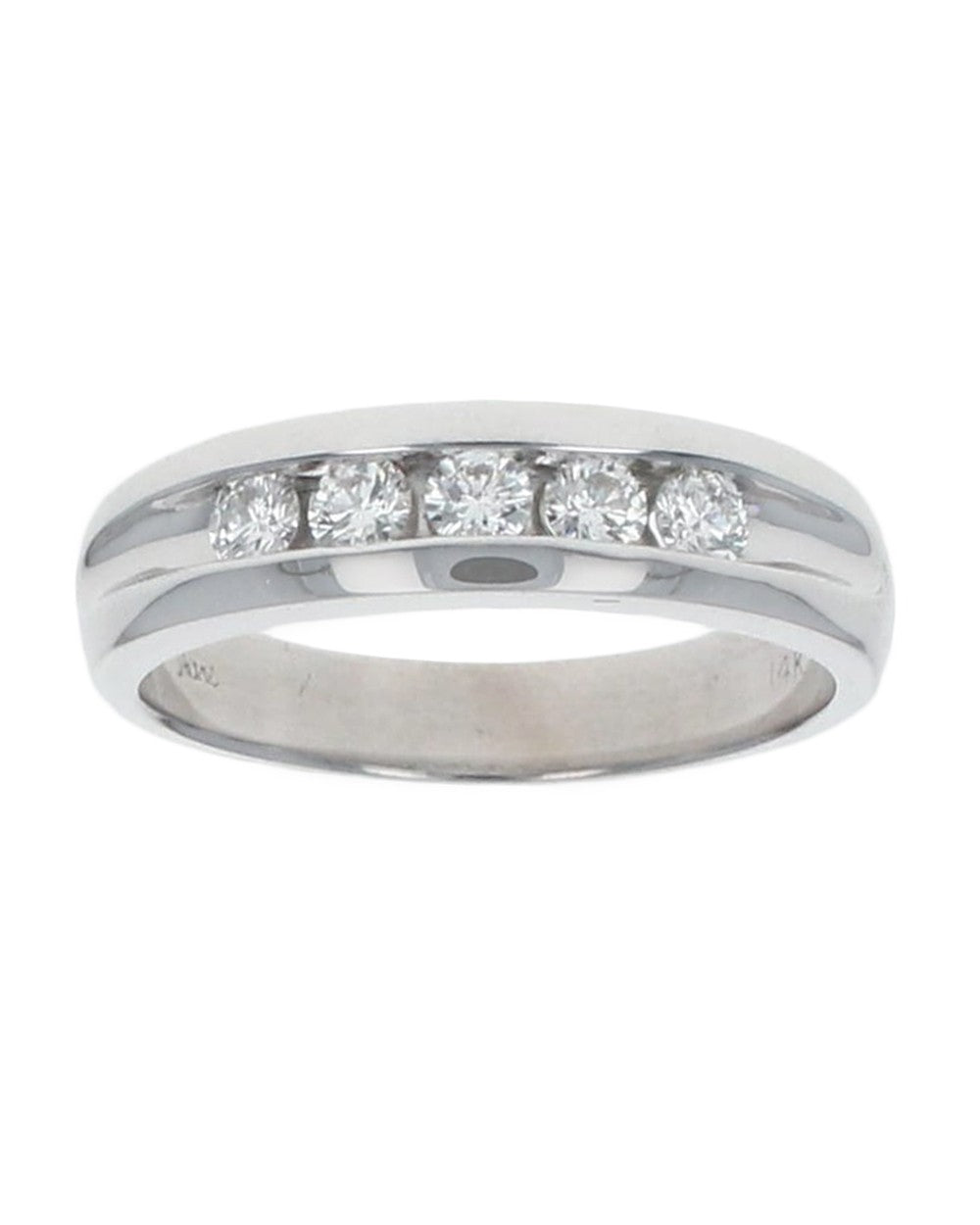 Gentlemans Diamond Tapered Band